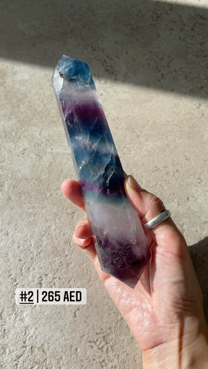 Large Fluorite Double Terminated Points