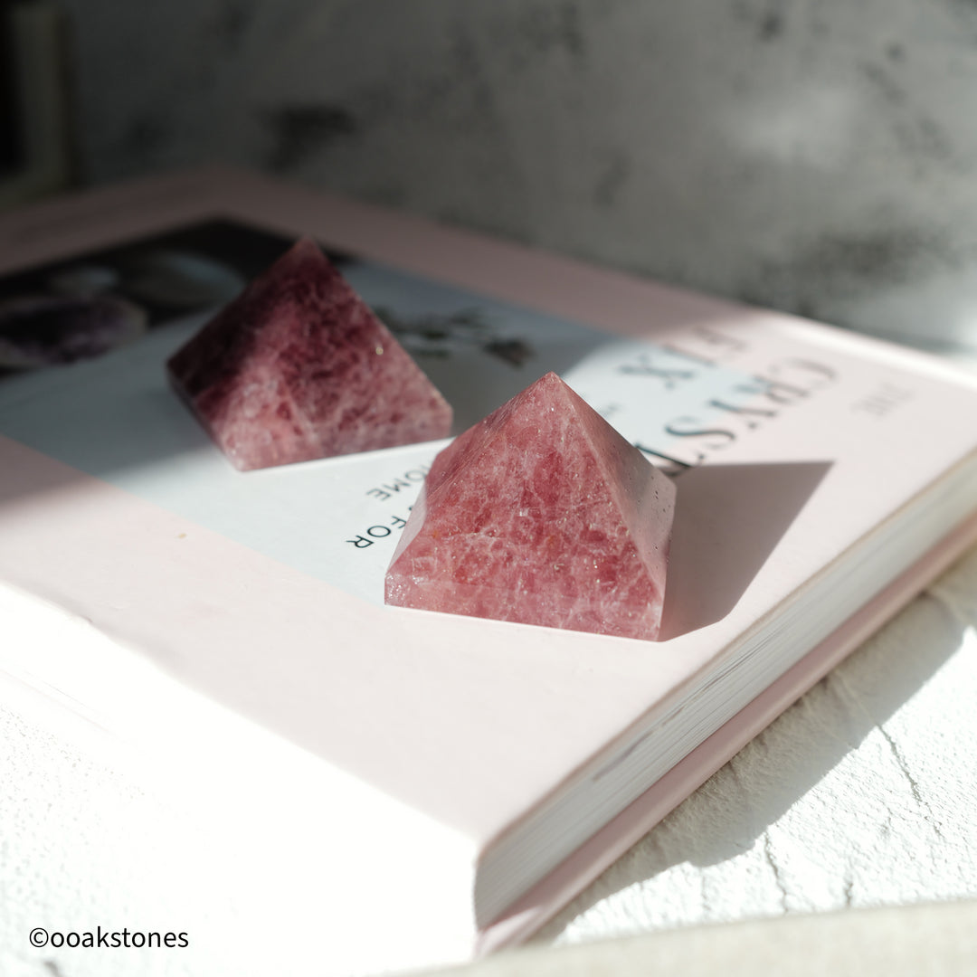 Strawberry Quartz Pyramid