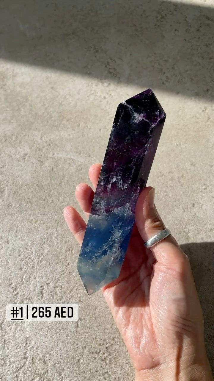 Large Fluorite Double Terminated Points