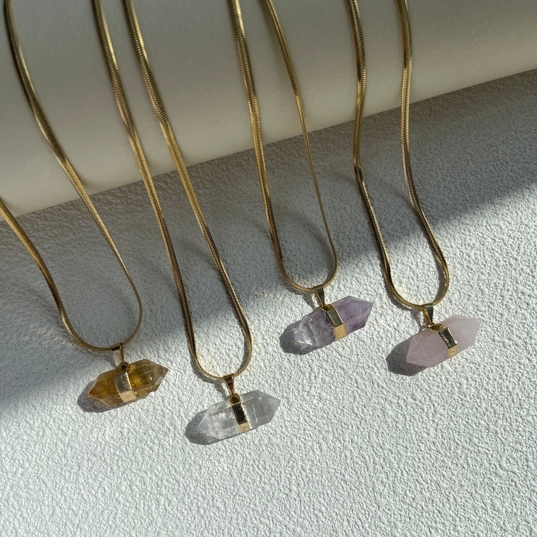 Double Terminated necklace