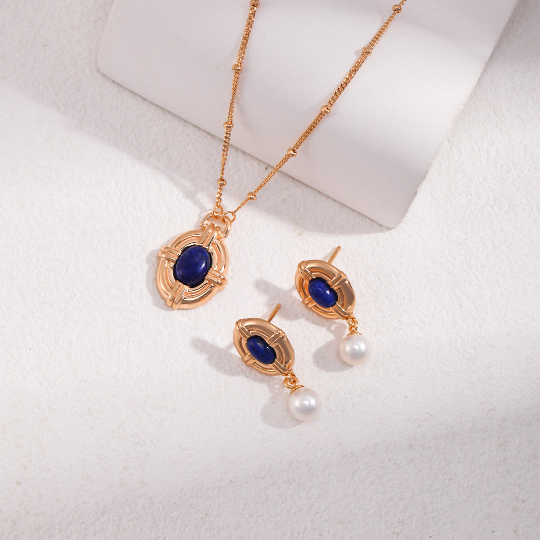 Blue Orbit - Lapis Lazuli Necklace