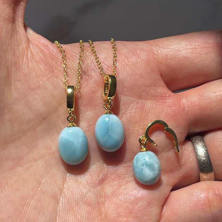 Larimar Oval Necklace