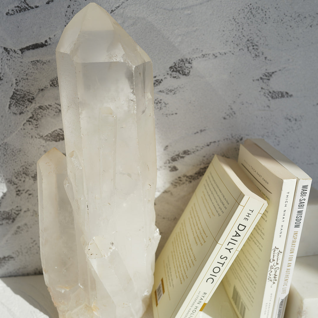Statement Clear Quartz Raw Point