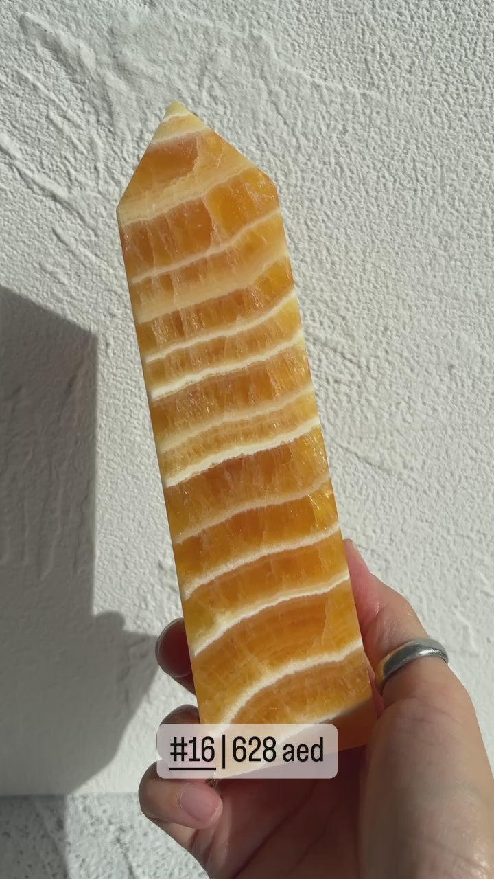 Orange Calcite Point