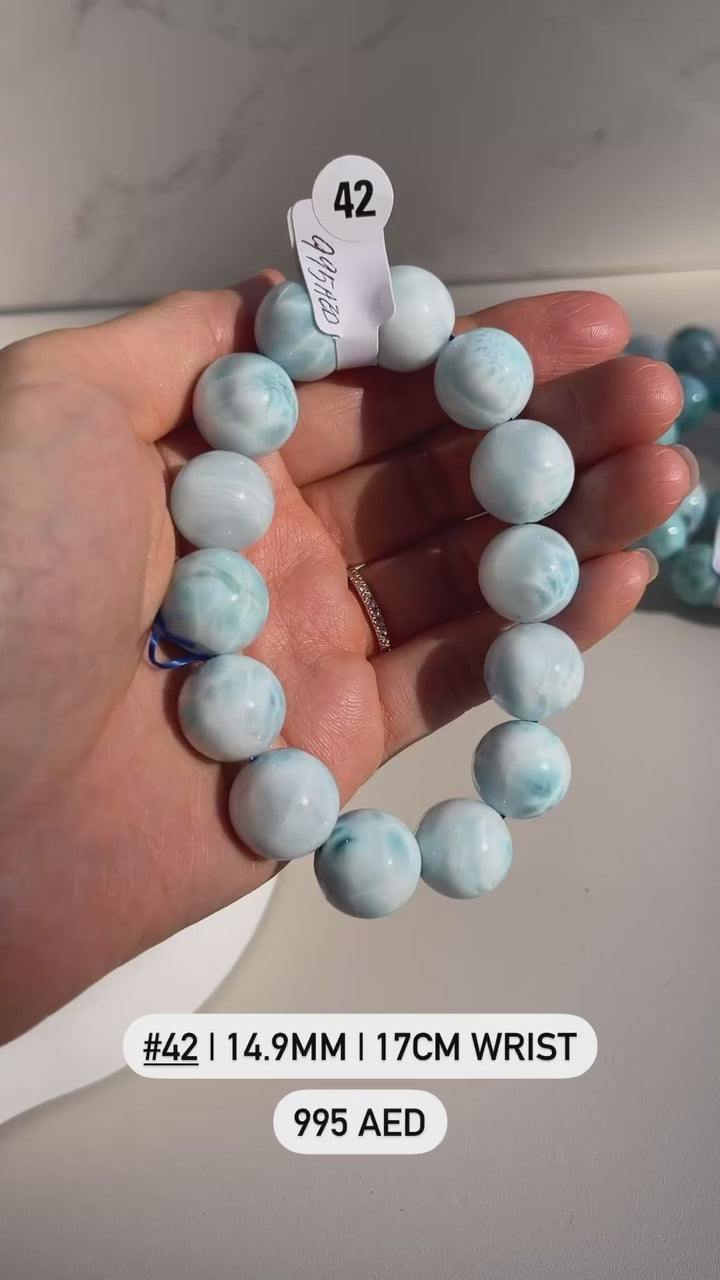 Larimar Beaded Bracelet