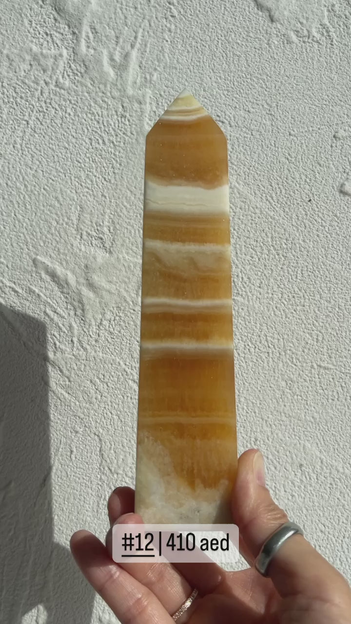 Orange Calcite Point
