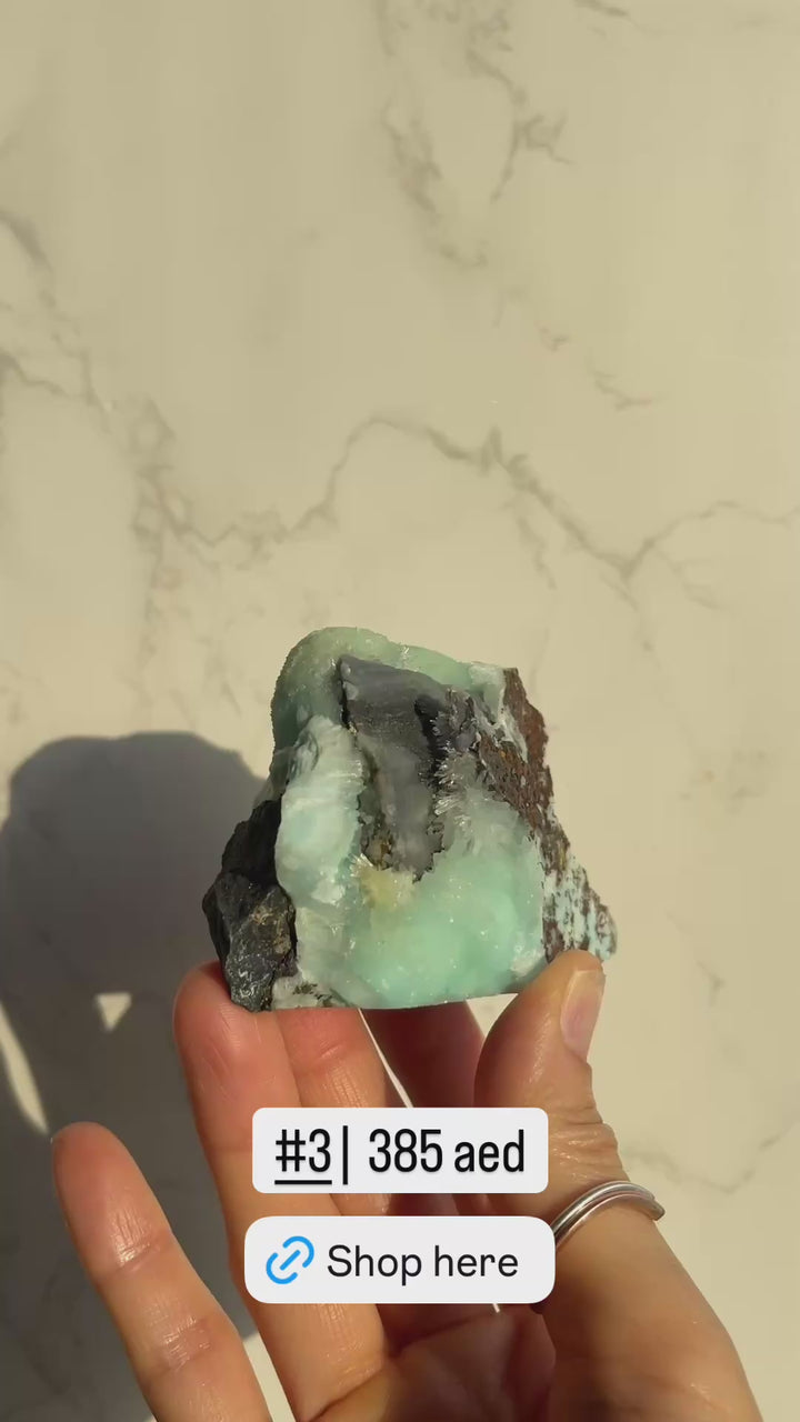 Blue Aragonite Specimen