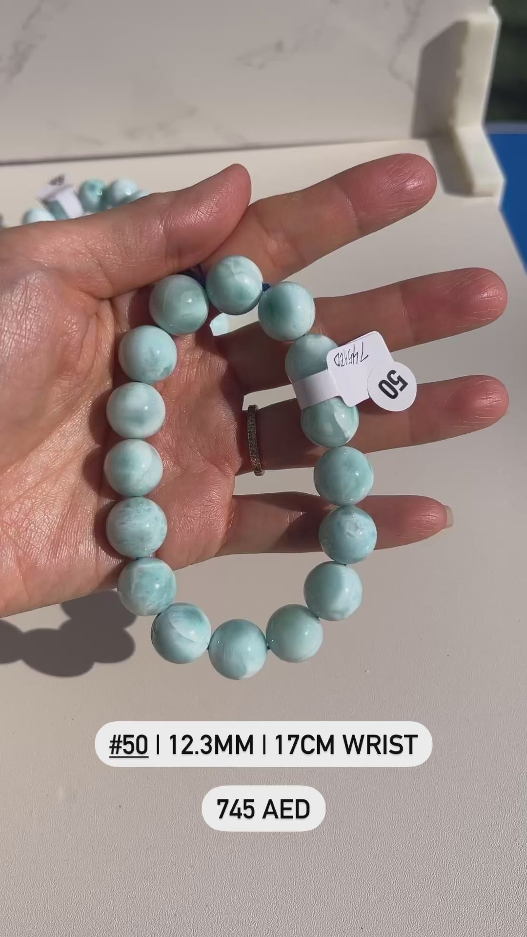 Larimar Beaded Bracelet