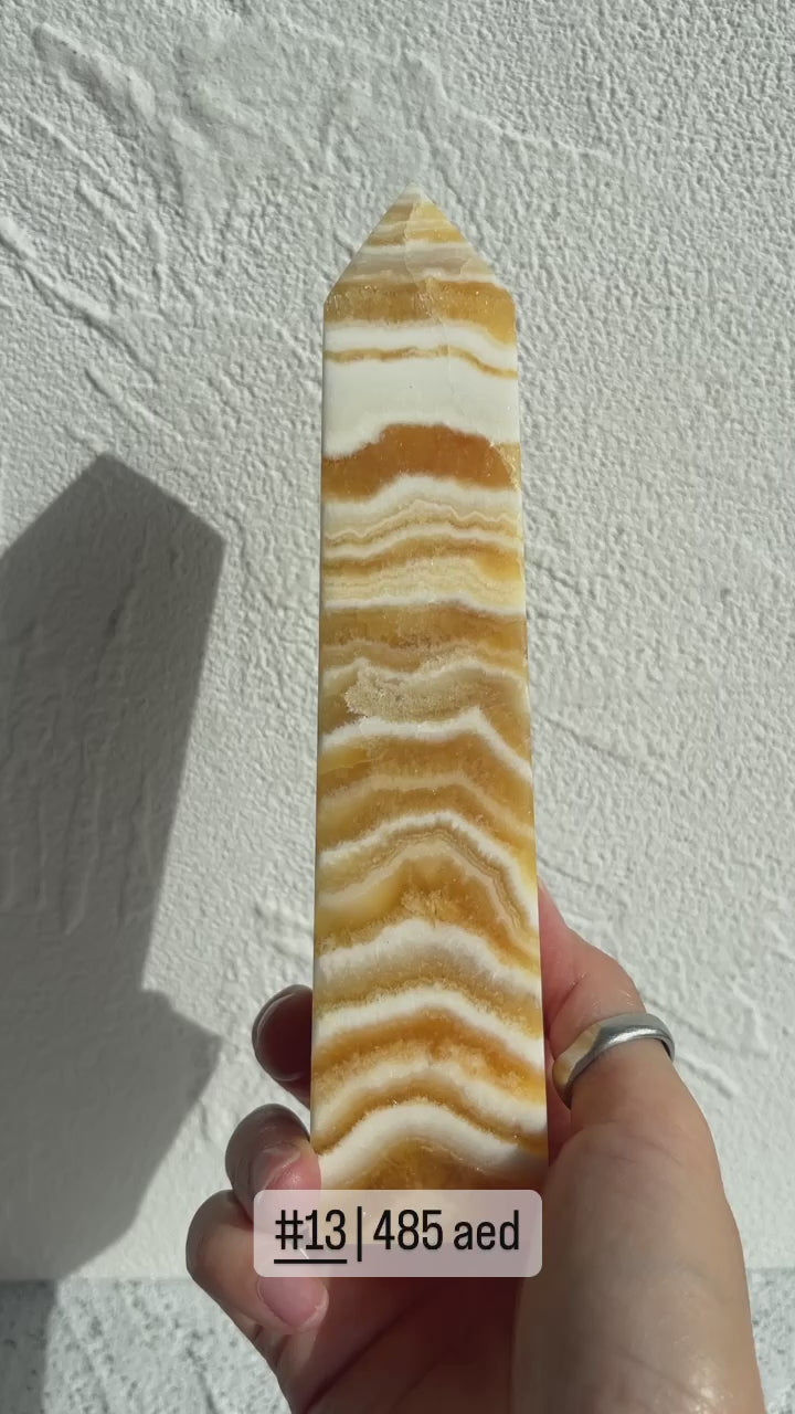 Orange Calcite Point