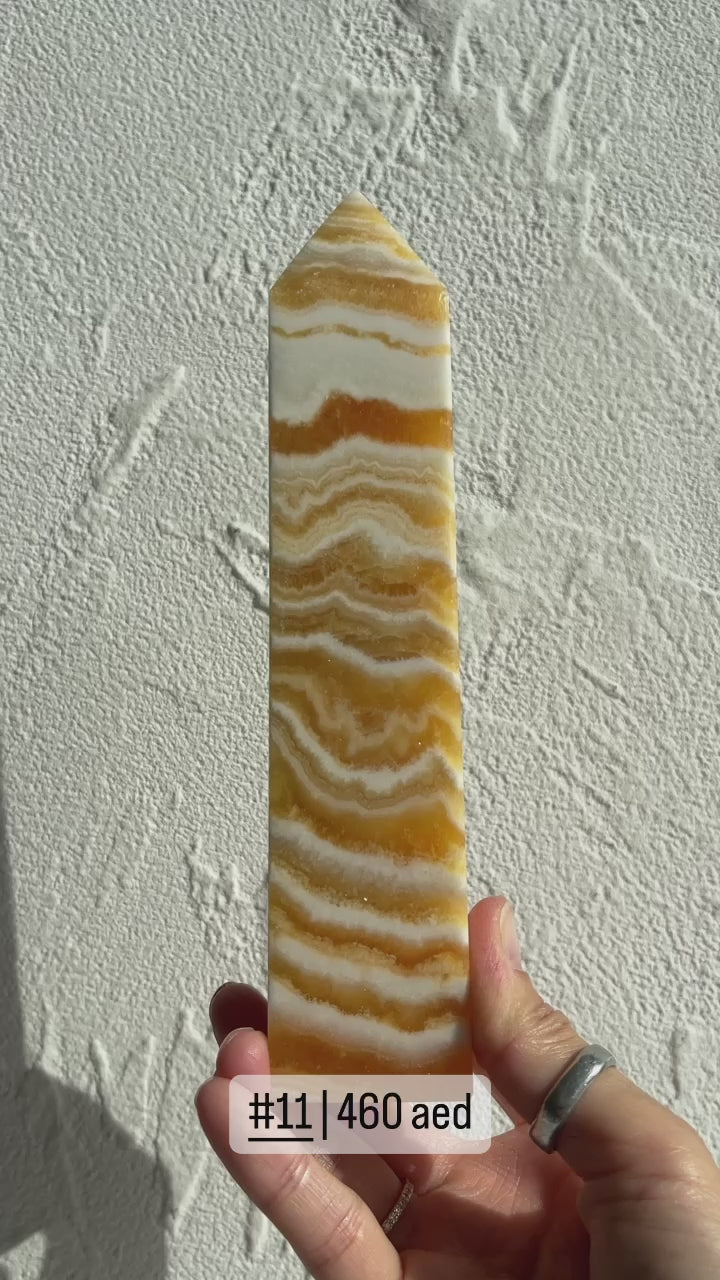 Orange Calcite Point