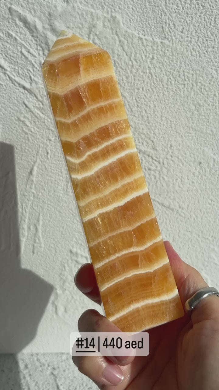 Orange Calcite Point
