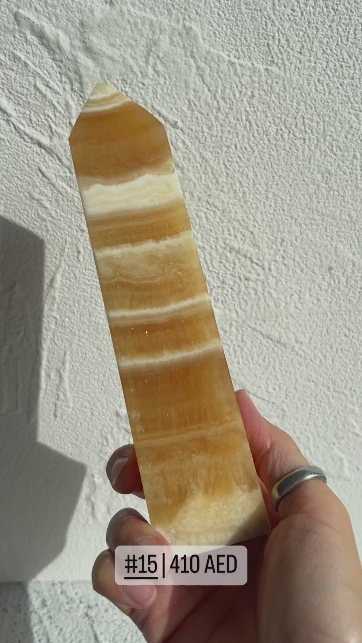 Orange Calcite Point