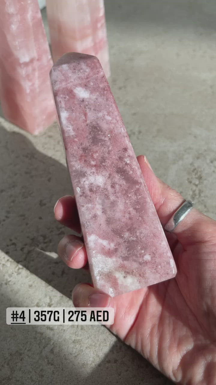 Rose Calcite Obelisk