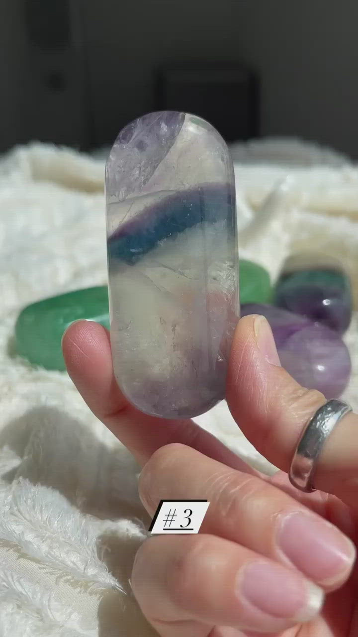Fluorite Palm Stones