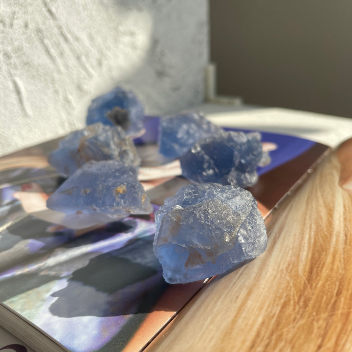 Raw Blue Fluorite