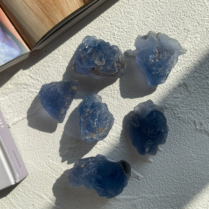 Raw Blue Fluorite