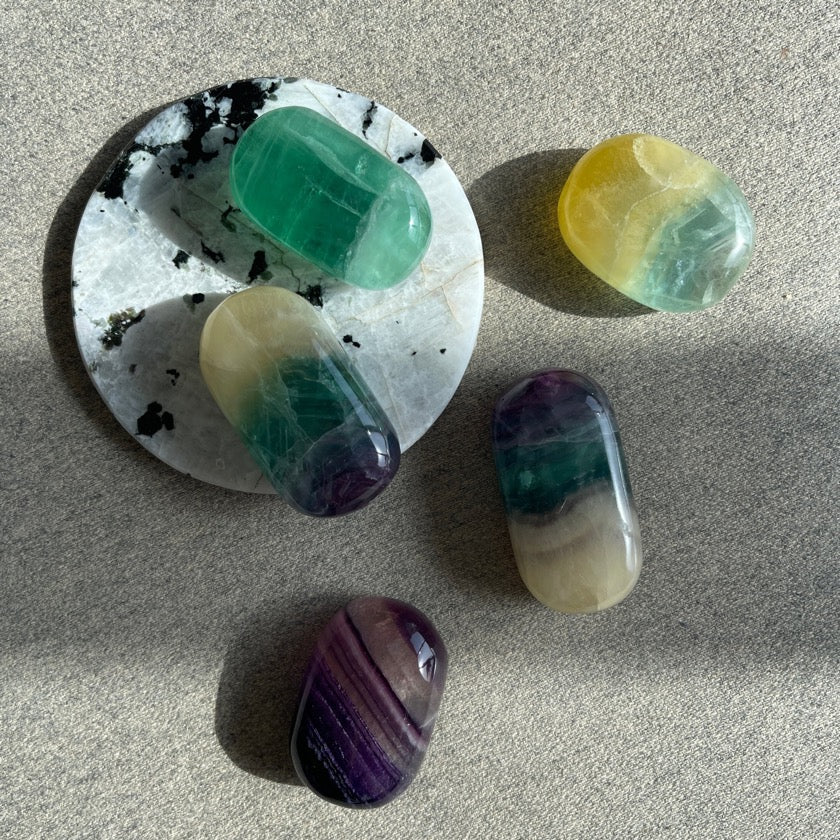 Fluorite Palm Stones