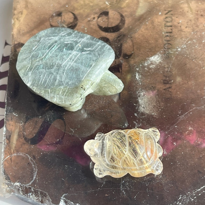 Crystal Turtle Carvings