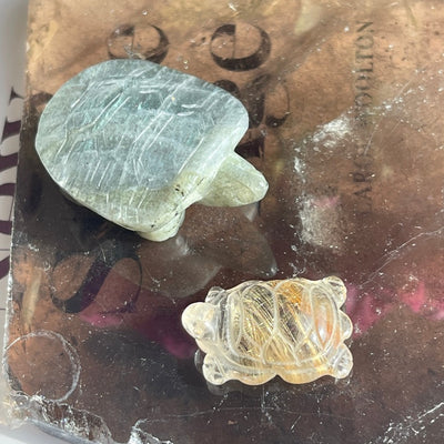 Crystal Turtle Carvings