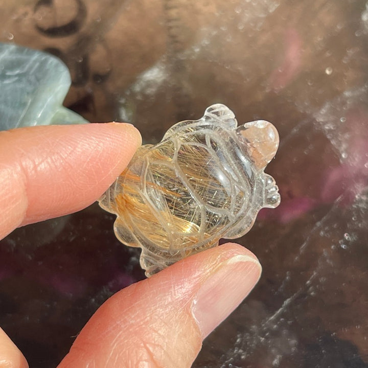 Crystal Turtle Carvings