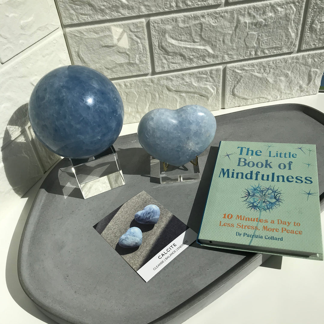 Blue Calcite Sphere