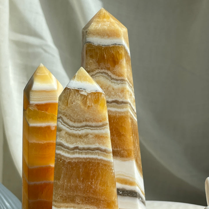 Orange Calcite Point