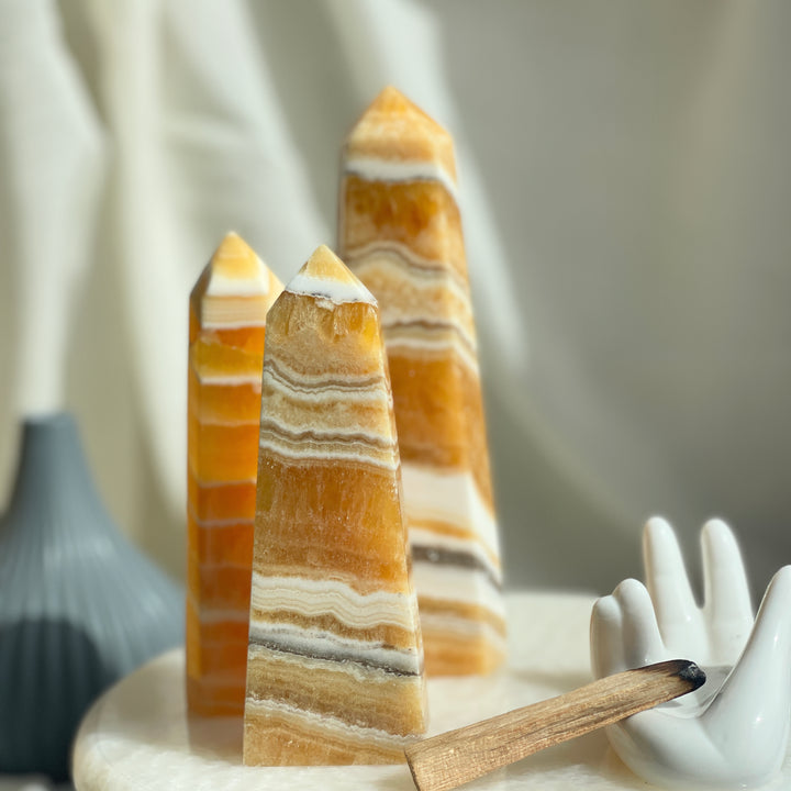 Orange Calcite Point