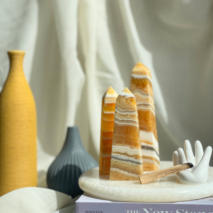 Orange Calcite Point