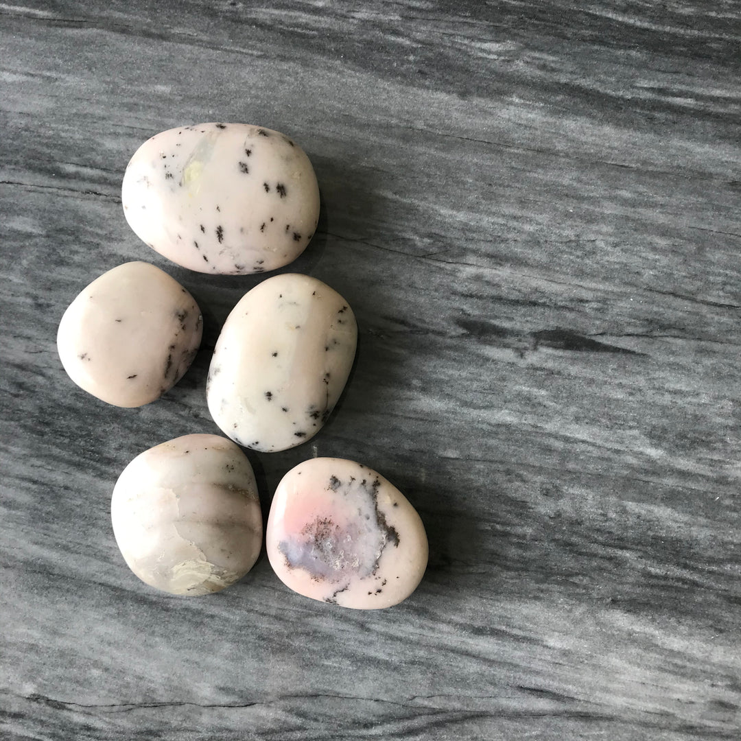 Peruvian Pink Opal Palm Stone