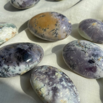 Purple Dendritic Opal Palmstone