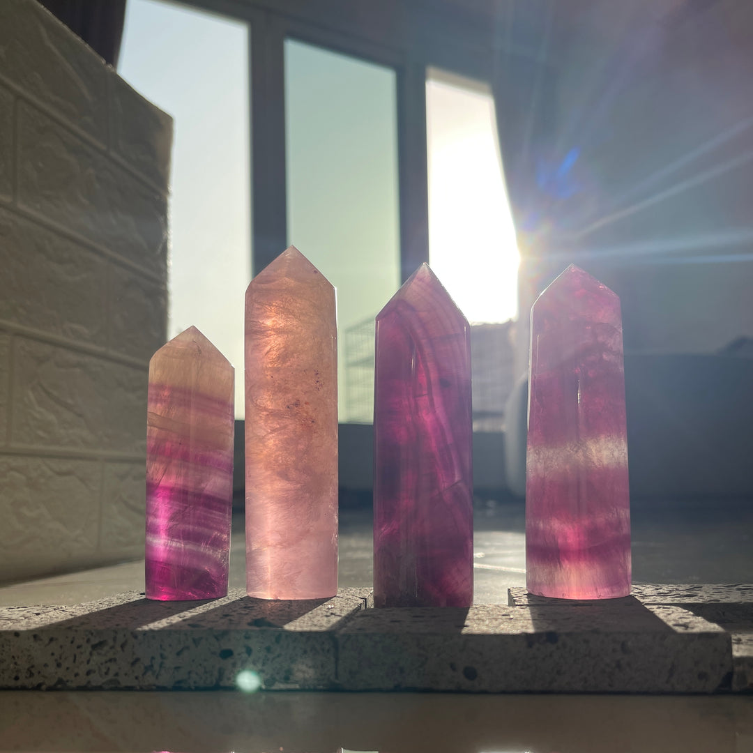 Pink / Purple Fluorite Point