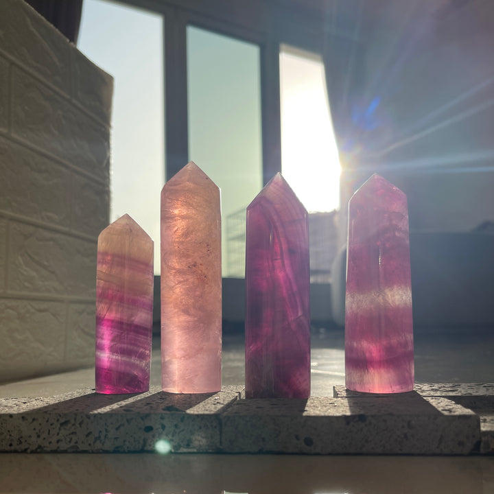Pink / Purple Fluorite Point
