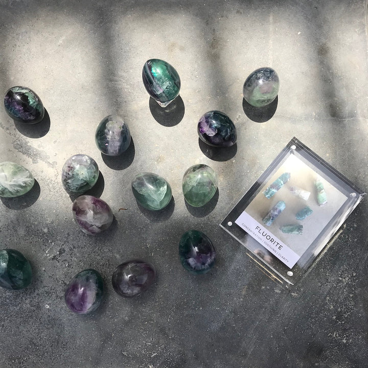 Rainbow Fluorite Eggs