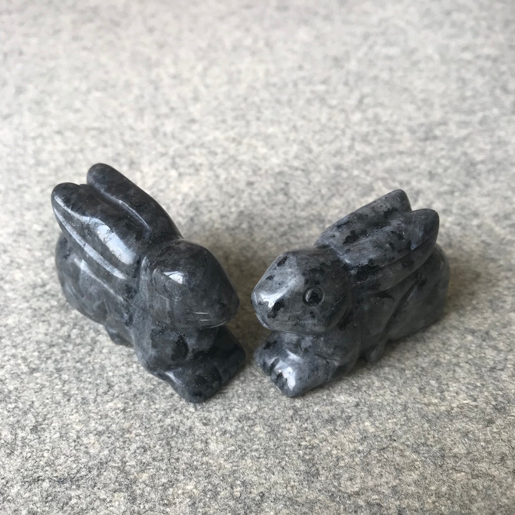 Crystal Rabbit Carvings