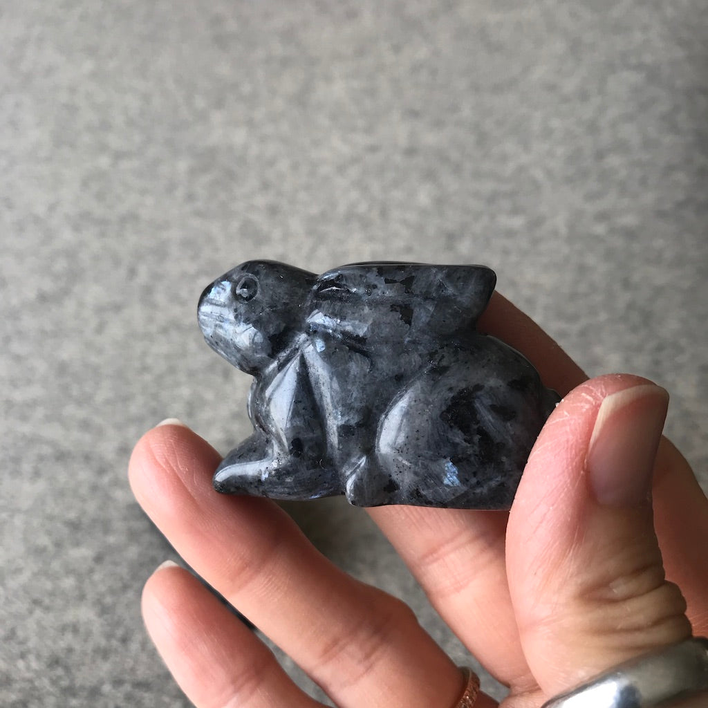 Crystal Rabbit Carvings