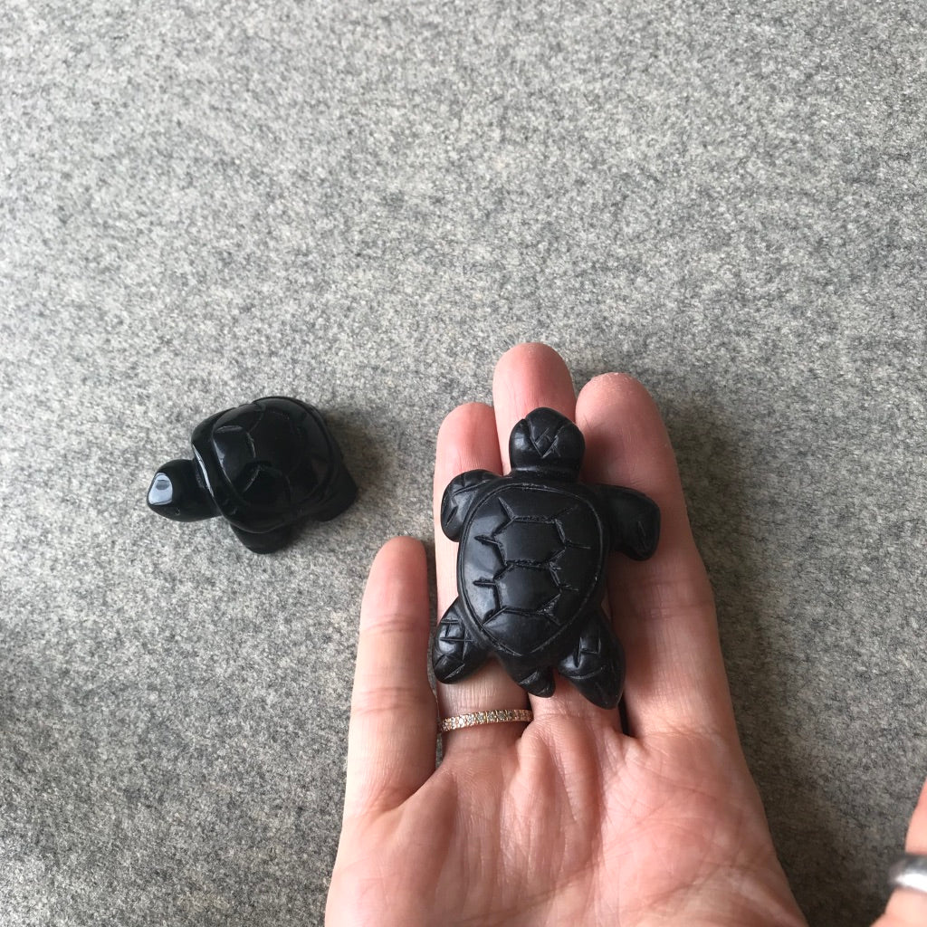 Crystal Turtle Carvings