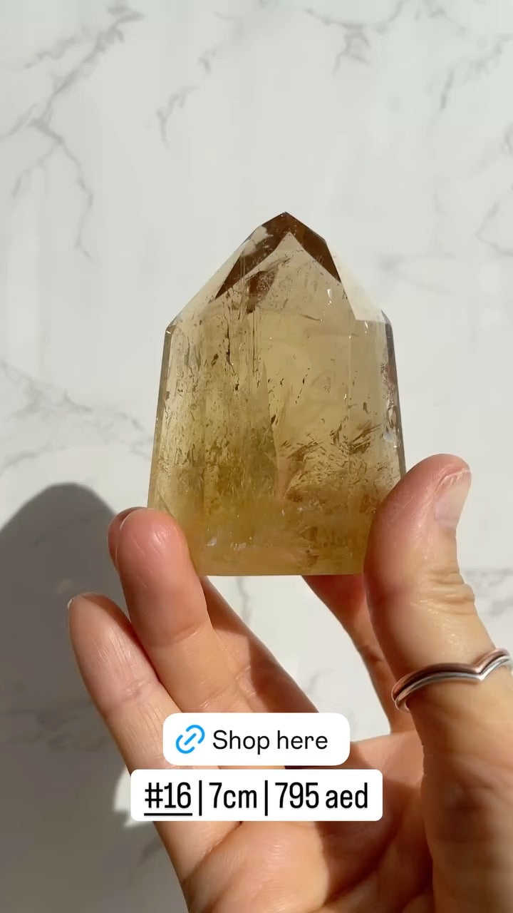 Natural Brazilian Citrine Point