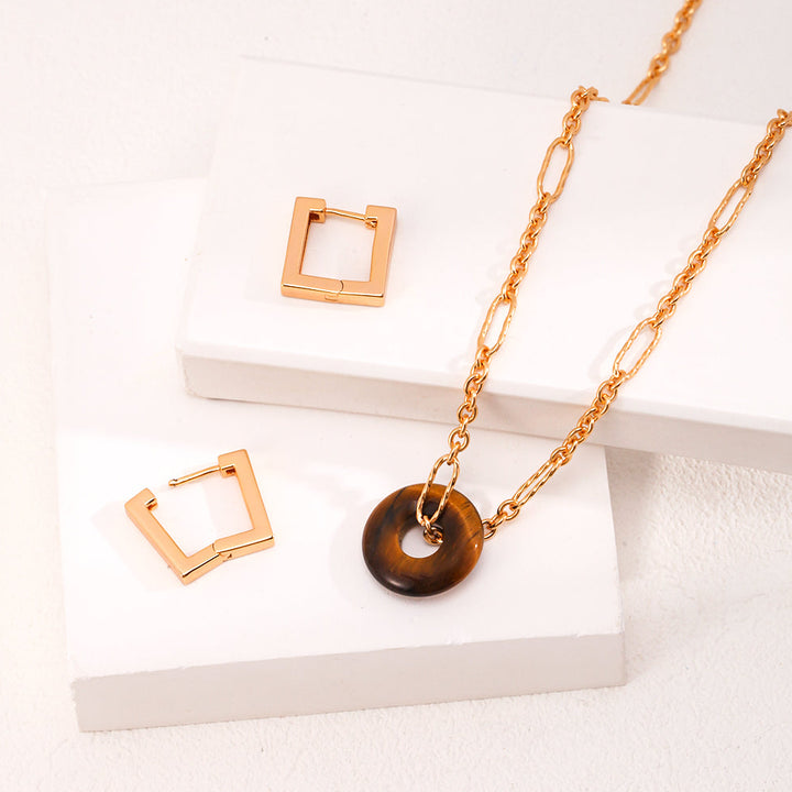 Solaris Tiger's Eye Earrings