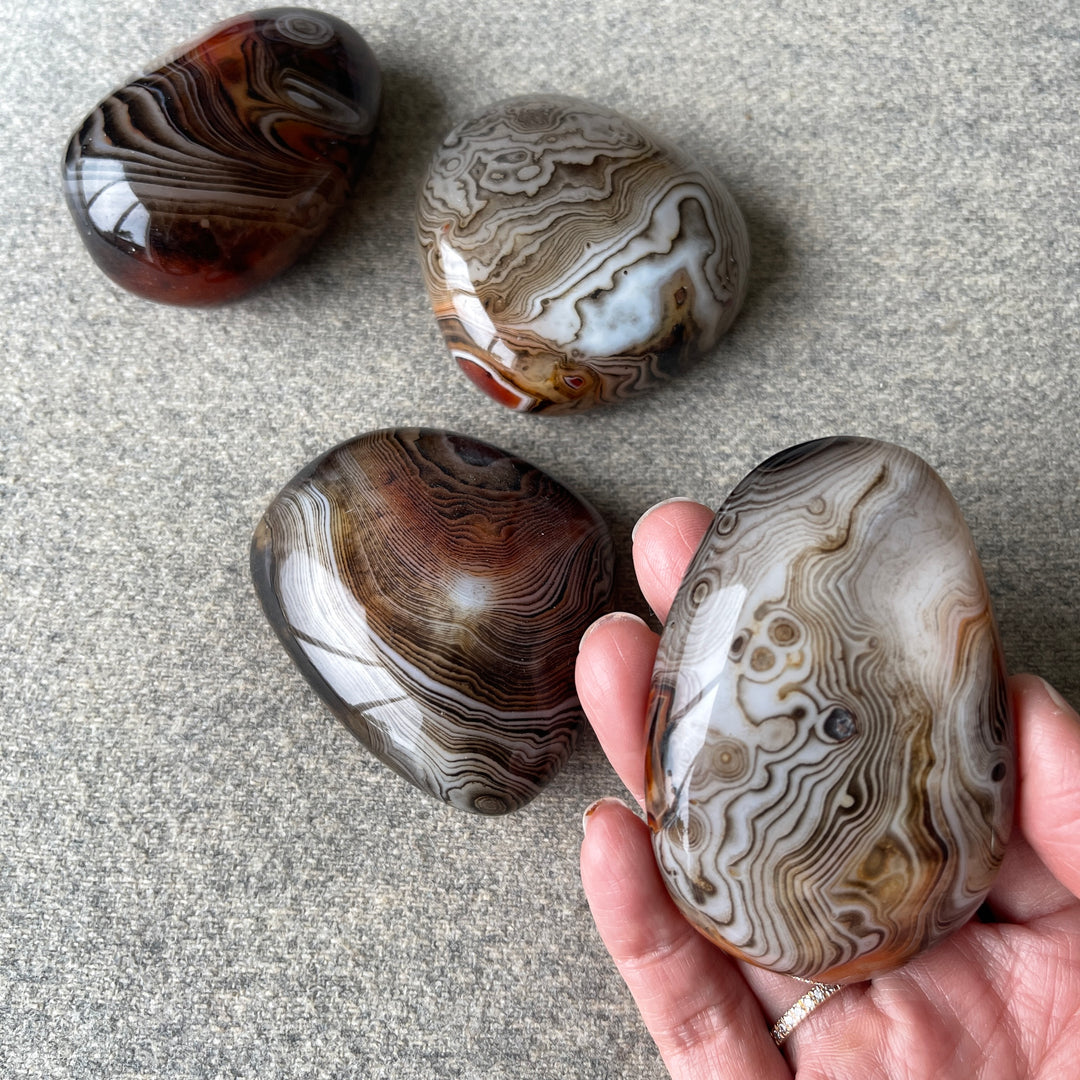 Sardonyx Palm Stones