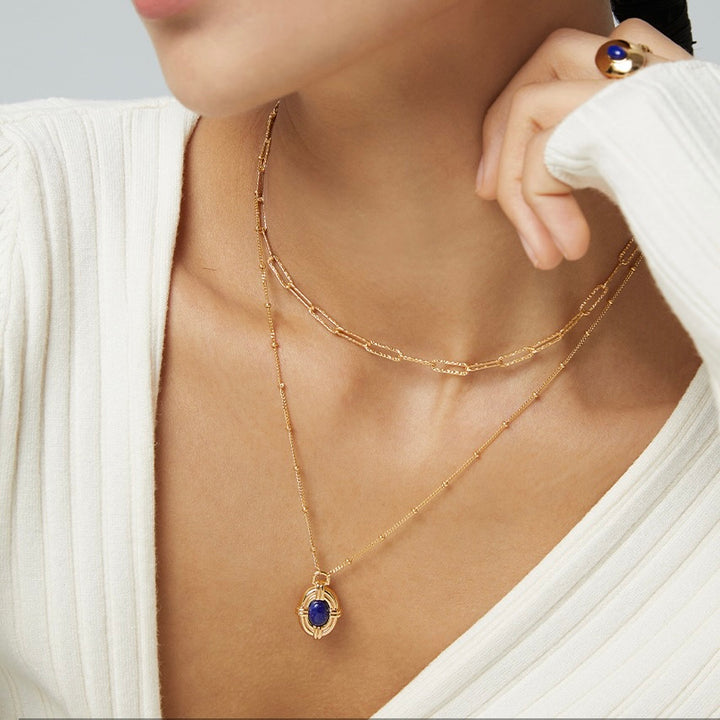 Blue Orbit - Lapis Lazuli Necklace
