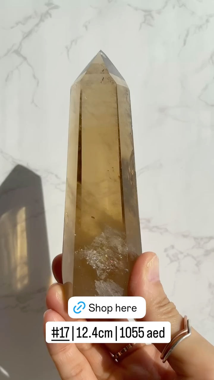 Natural Brazilian Citrine Point