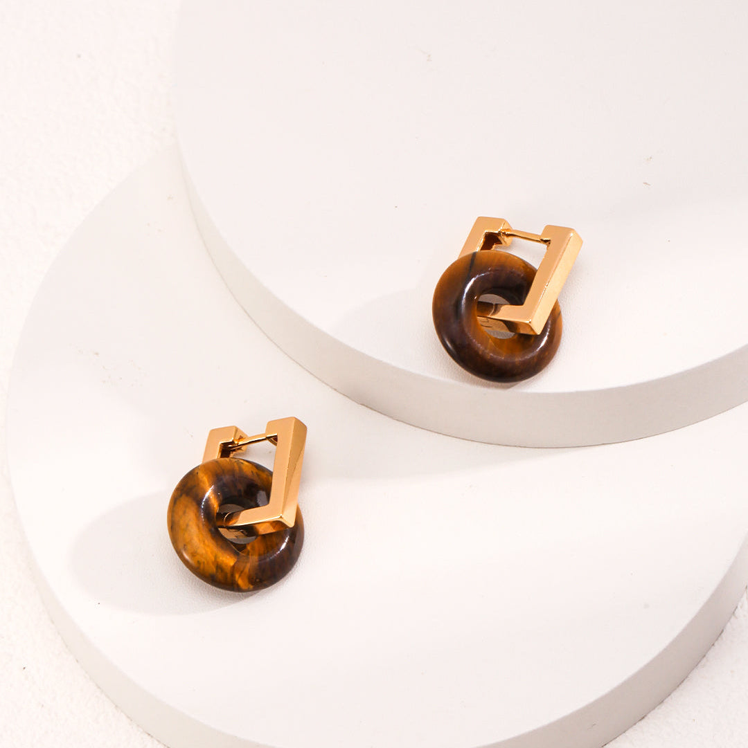 Solaris Tiger's Eye Earrings