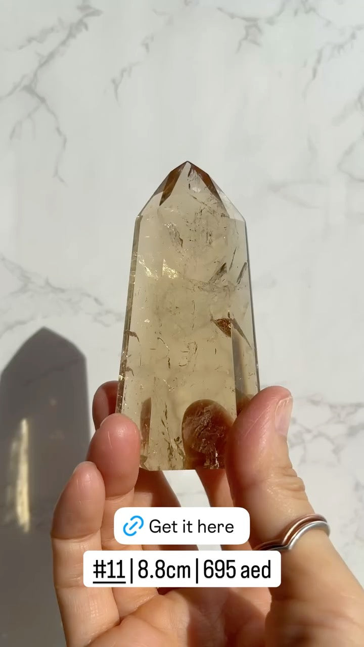 Natural Brazilian Citrine Point