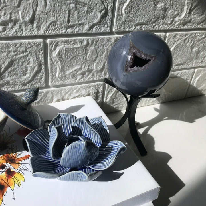 Agate Amethyst Sphere