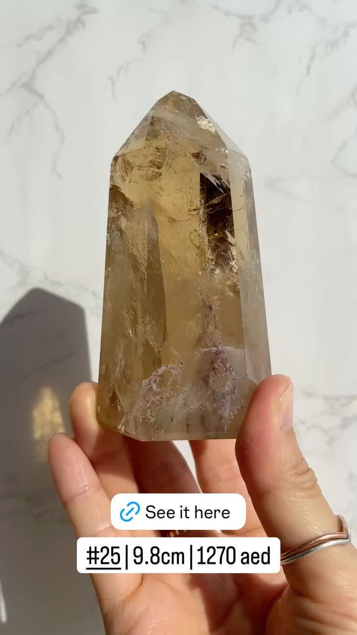 Natural Brazilian Citrine Point
