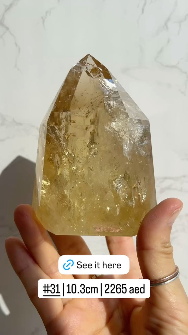 Natural Brazilian Citrine Point