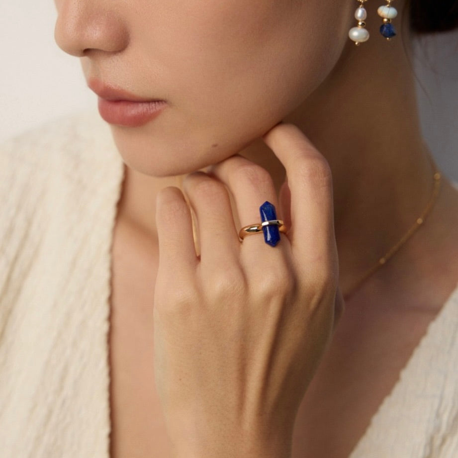 中 · Zhong - Lapis Lazuli Ring