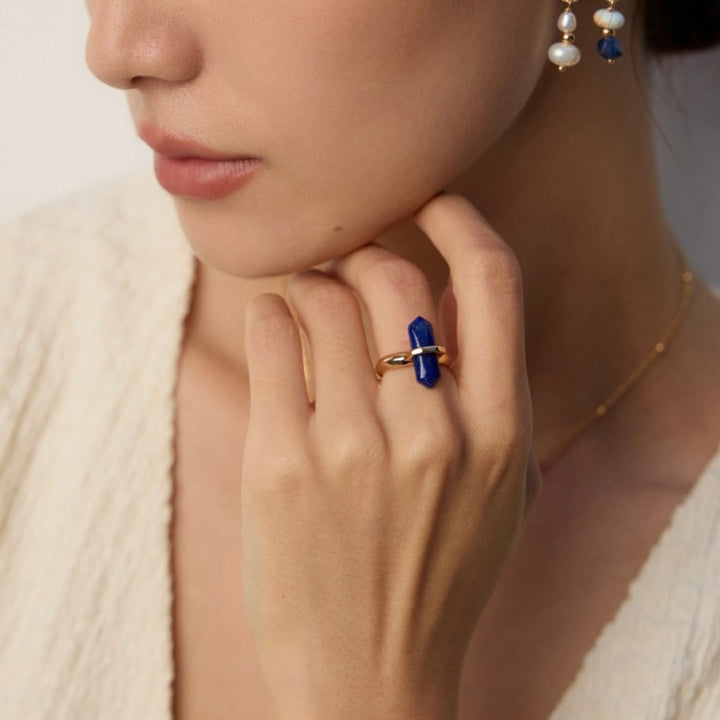 中 · Zhong - Lapis Lazuli Ring