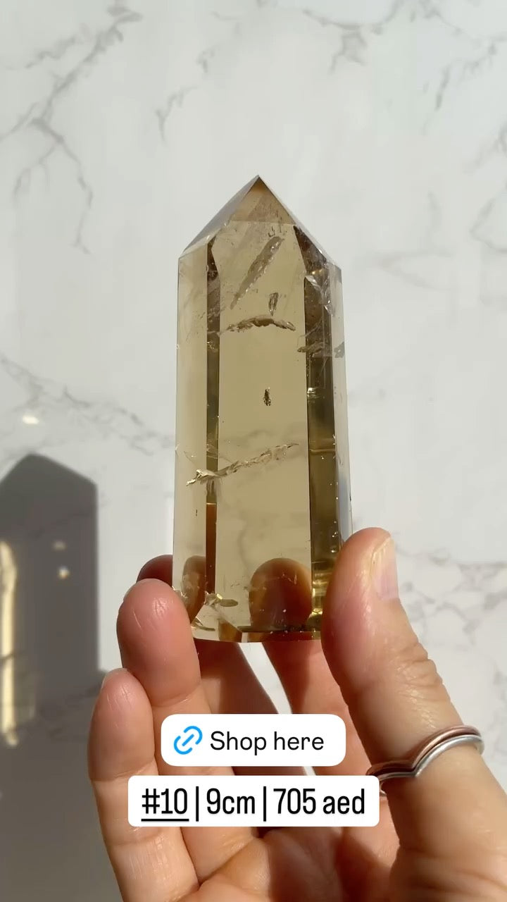 Natural Brazilian Citrine Point