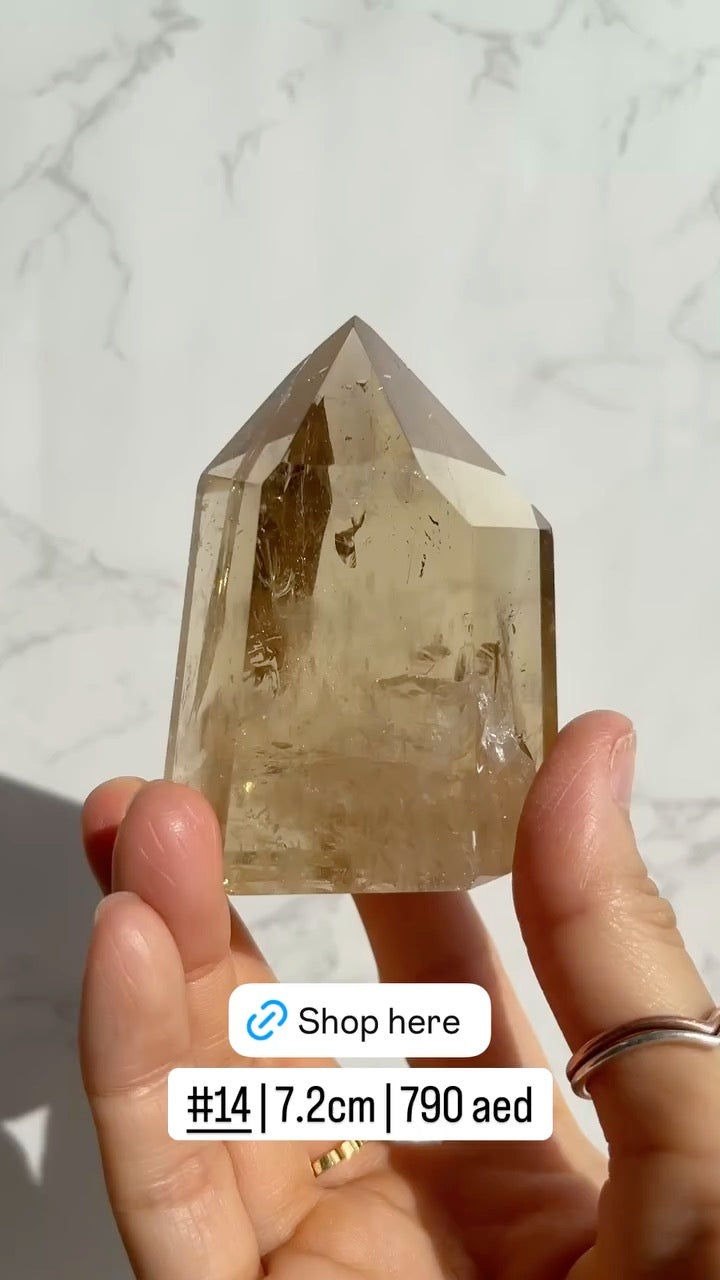 Natural Brazilian Citrine Point